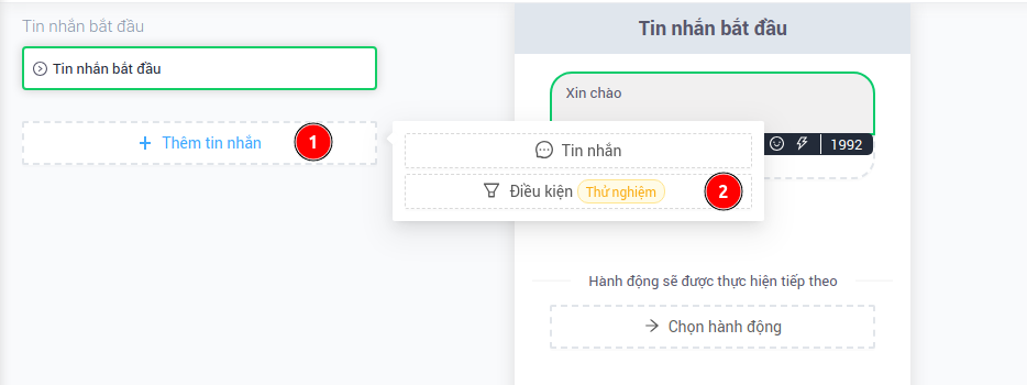 Thêm điều kiện